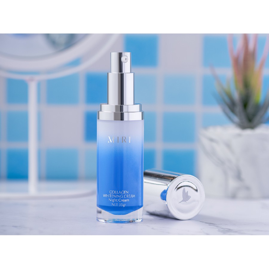 Kem Dưỡng Da Mặt Ban Đêm Miri Night Collagen Whitening Mềm Mượt Và Mịn Màng 35g