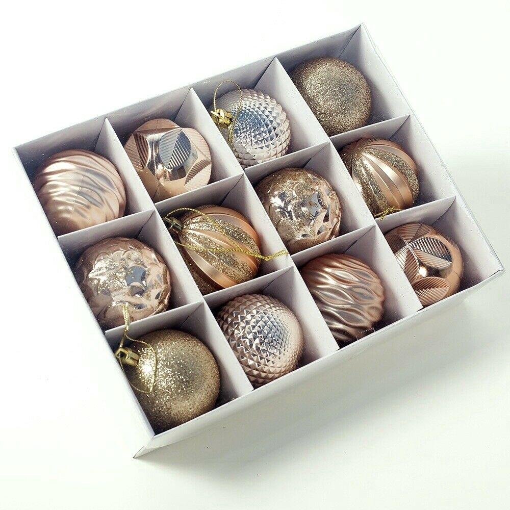 Set 12 Quả Châu 55mm Dùng Trang Trí Cây Thông Noel