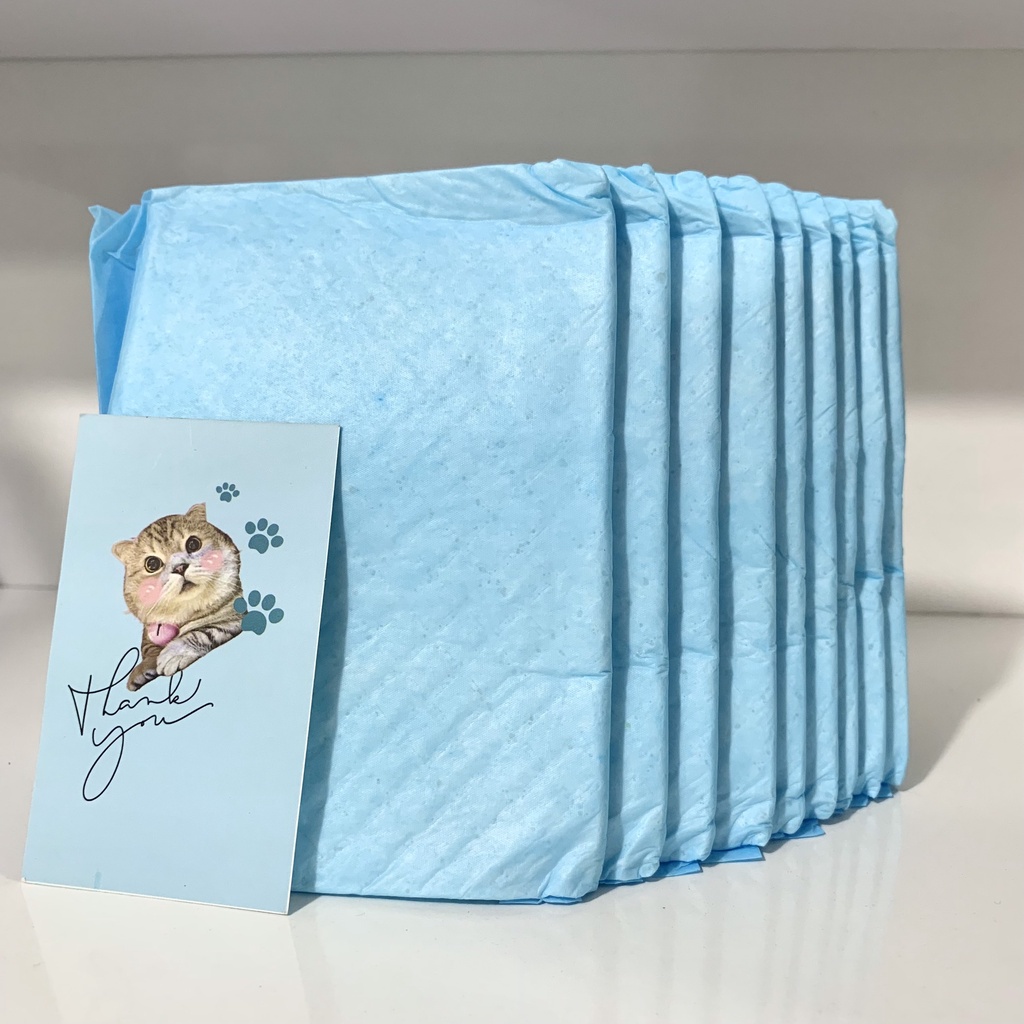 Tấm tã lót cho chó mèo đi vệ sinh vào khay, chuồng bằng giấy siêu thấm hút (Bán Lẻ)