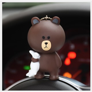 MÓC KHÓA THỎ TRẮNG VÀ GẤU BROWN