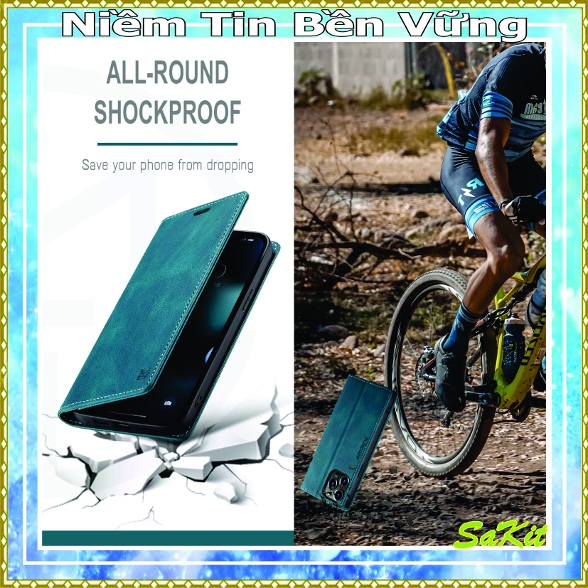 Bao da may viền ví để tền, điện thoại samsung s21, s21 plus, s21ultral, s21fe.