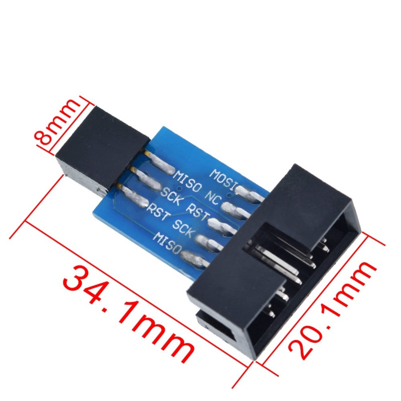 Mô Đun Chuyển Đổi 10 Pin Sang 6 Pin Cho Avrisp Mkii Usbasp Stk500