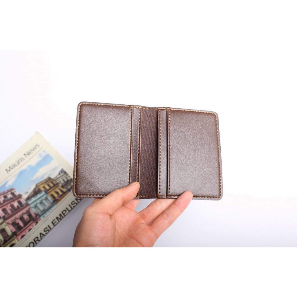 |Ảnh Thật| Ví Đựng Card Nam Nữ size mini chất liệu da PU - HALLO STORE