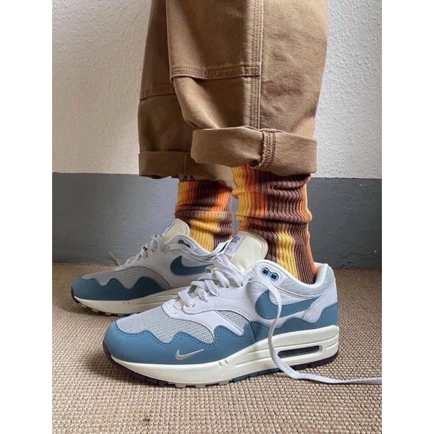 GIÀY AIR MAX 1 NOISE AQUA LAI AU [ FREESHIP + BOX ]