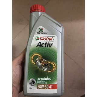 Dầu nhớt xe máy Castrol Activ 20w50