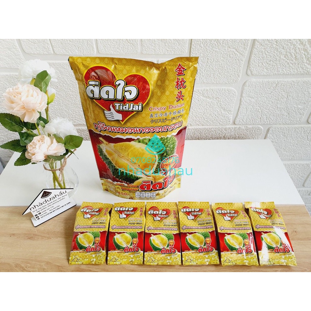 Lẻ một gói nhỏ sầu riêng sấy lạnh Thái Lan gói nhỏ 45g