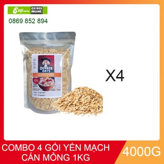 Combo 4 kg yến mạch cán mỏng