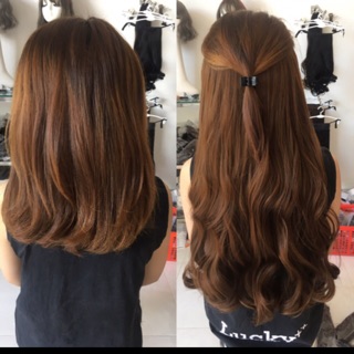 Tóc kẹp xoăn dợn 60cm. Hình thật tại shop.