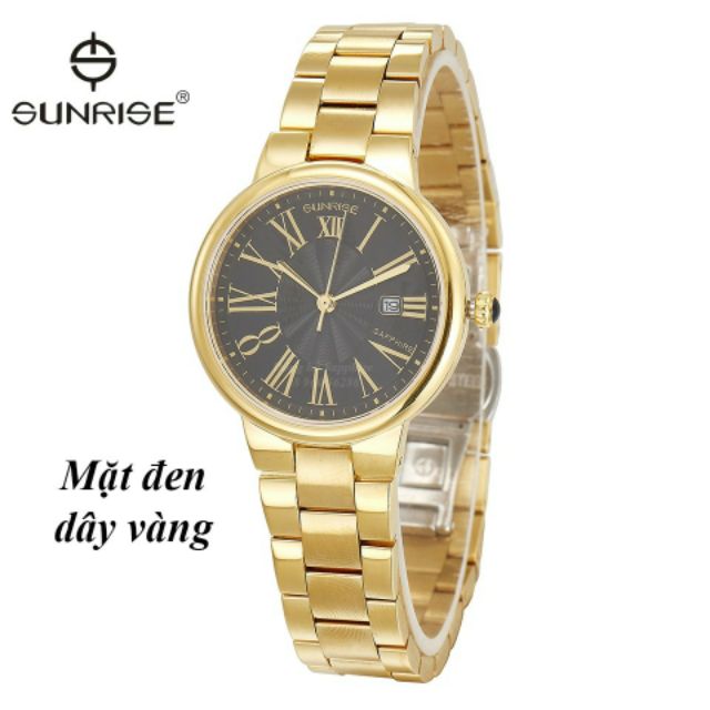 [Giá Sốc]Đồng hồ nữ Sunrise No.2133 mặt số la mã , 2 màu có lịch A2