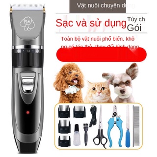 tông đơ cắt lông thú cưng không bắt, máy cạo chó, mèo sạc chó bông vật tư dao