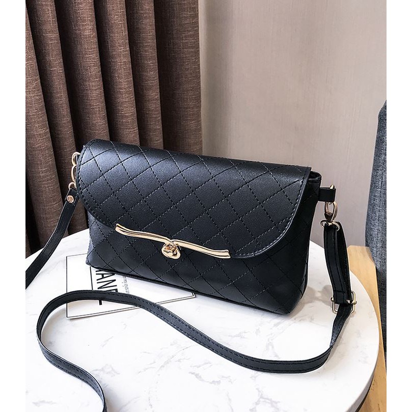 Túi Đeo Vai Nữ Vân Da Nổi Phong Cách Cực Kỳ Trẻ Trung L15