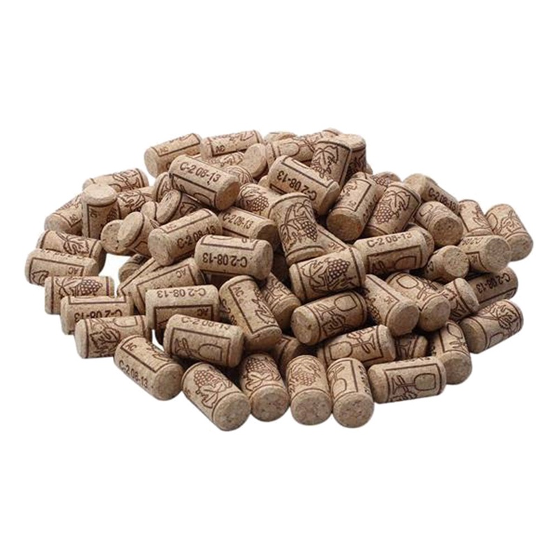 Bộ 200 Nút Đậy Chai Rượu Vang Bằng Gỗ Ốp