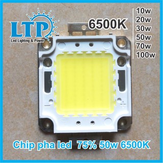 chip led đèn pha 10w - 50w, Nhân Led Pha 100% công suất ánh sáng trắng/vàng/dương/lá - Bảo Hành 06 Tháng Tại LTP