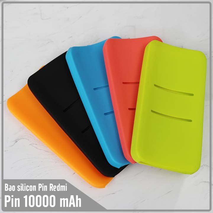 Bao ốp silicon trơn dành cho Pin sạc dự phòng Redmi 10000mAh