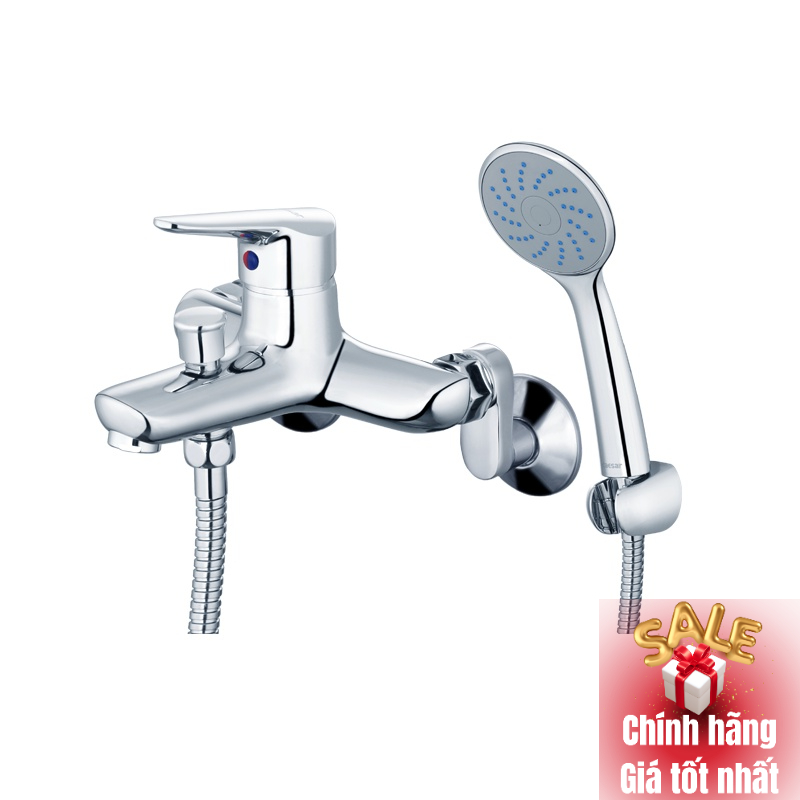Vòi sen tắm nóng lạnh CAESAR S123C, Củ sen 2 đường nước, Cam kết chính hãng 100%