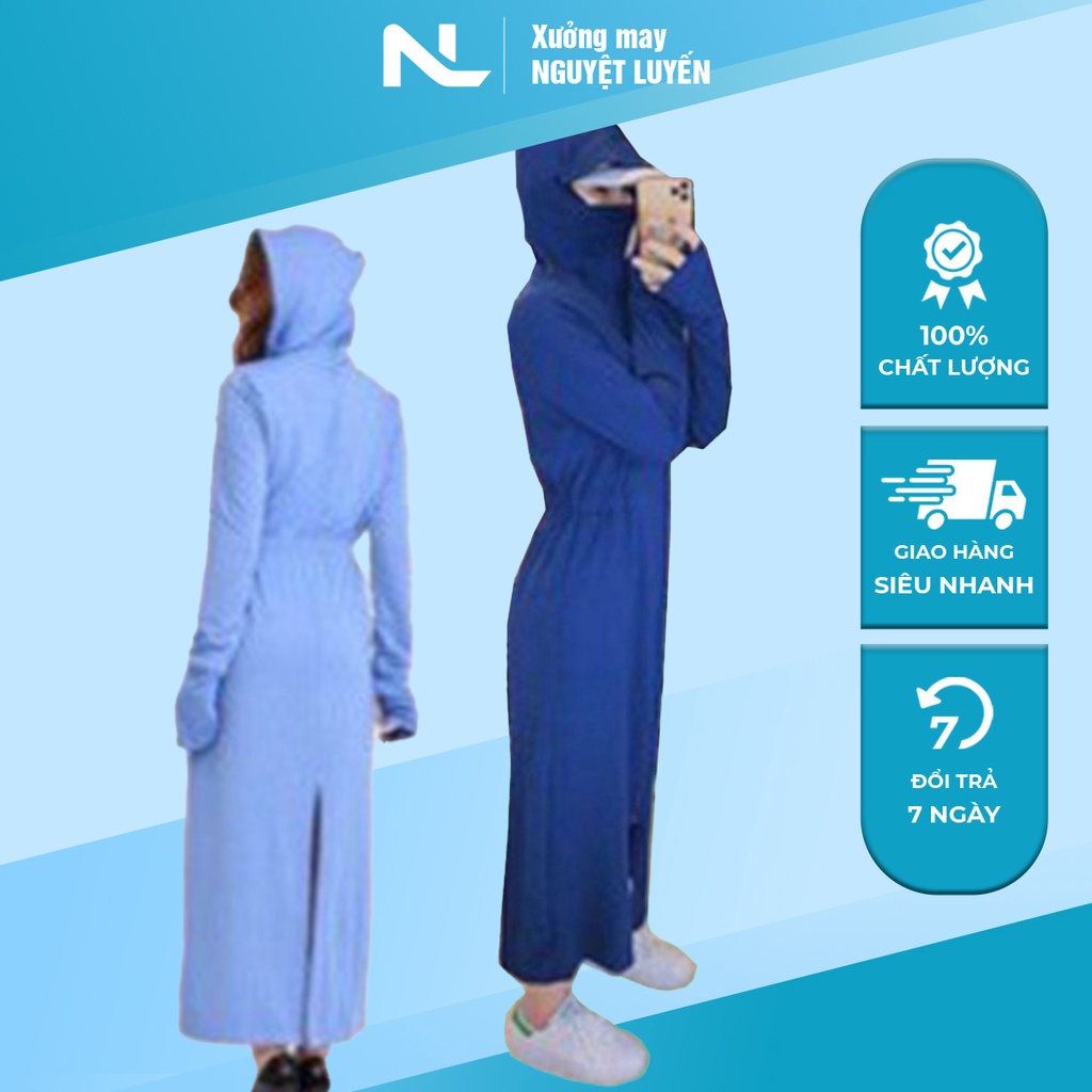 Áo Chống Nắng Thông Hơi Dáng Dài Thoáng Mát