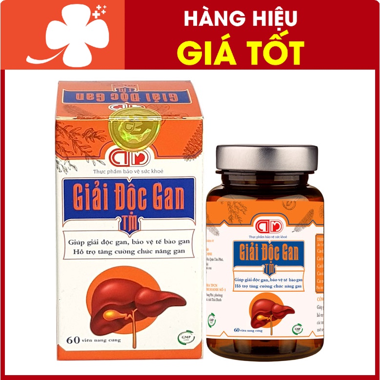 GIẢI ĐỘC GAN TM - Giúp giải độc gan, bảo vệ tế bào gan, hỗ trợ tăng cường chức năng gan (60 viên)