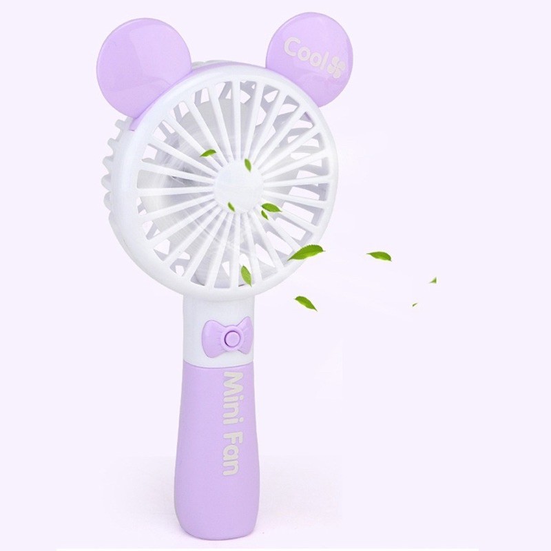 Quạt cầm tay mini fan loại xịn quạt khỏe  pin lâu [Freeship]