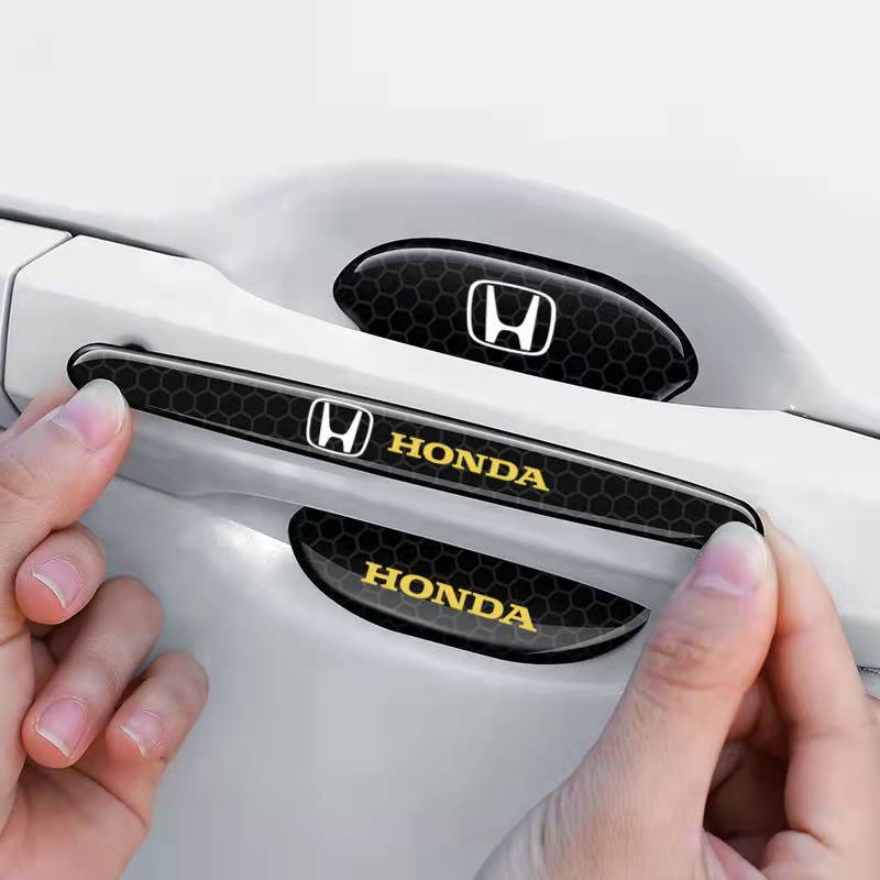 Miếng Dán Phản Quang / Dạ Quang Chống Trầy Xước Hõm Cửa Ô Tô / Tay Nắm Cửa Ô Tô Cho Nhiều Hãng Xe Honda City Brio Civic Jazz CRV HRV Accord Freed C70 BRV