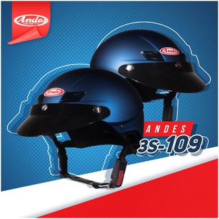 Mũ Bảo Hiểm Nửa Đầu Andes 3S109-Nhám #GIÁ SỈ