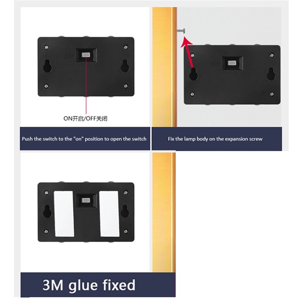 Bộ 2 Đèn LED 6 Bóng Gắn Tường Chống Nước Dùng Năng Lượng Mặt Trời