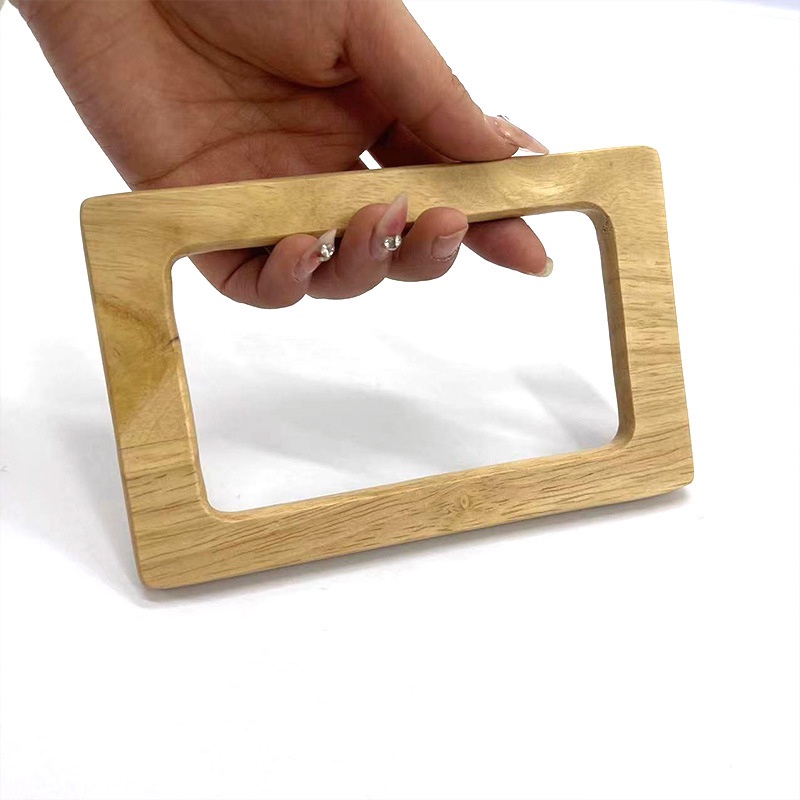 Tay Cầm Túi Xách Thay Thế Bằng Gỗ Trơn DIY