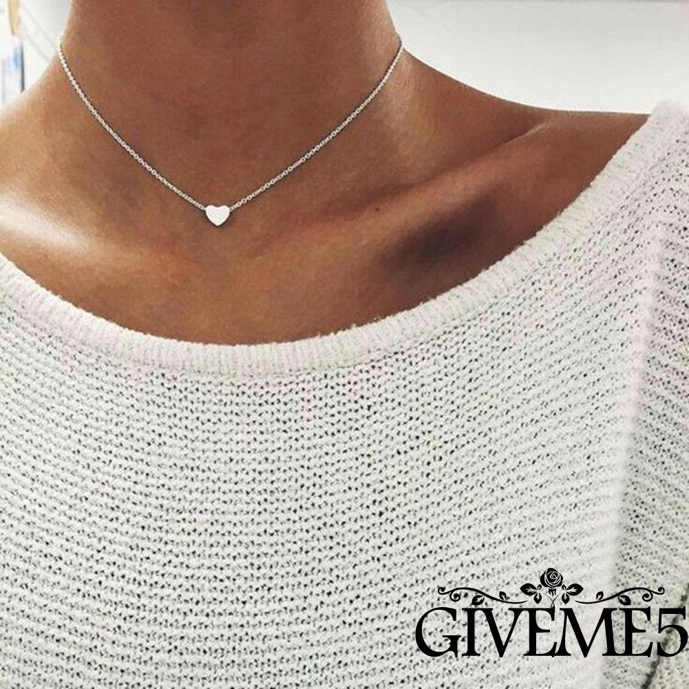 Vòng cổ mặt trái tim thời trang cho nữ