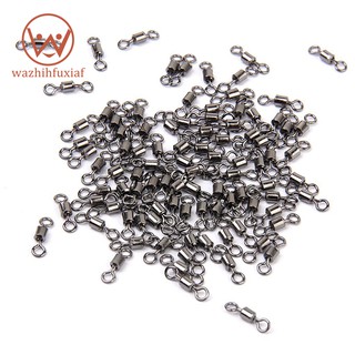 Set 100 móc cài có khớp xoay khuyên khóa số 8 bằng kim loại 64LB dùng câu cá