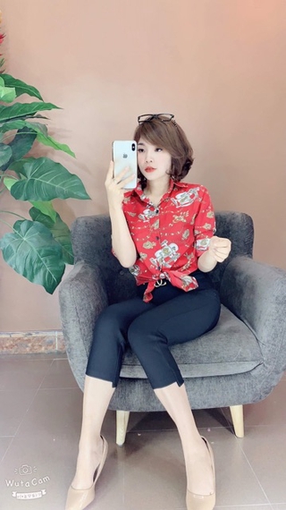 Áo sơ mi nữ họa tiết hit hot 2019