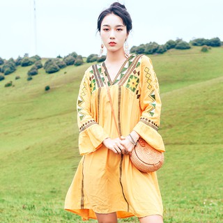 Boho Style | Váy dầm boho thổ cẩm