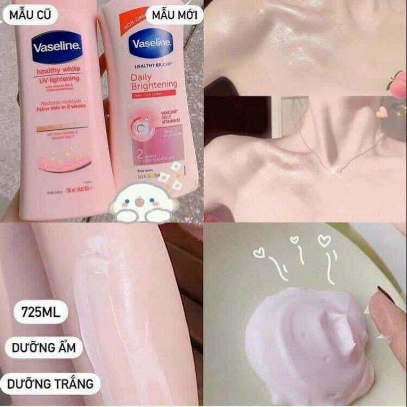 Vaseline Thái Sữa dưỡng thể Vaseline Healthy White UV Lightening Body Lotion 725ml