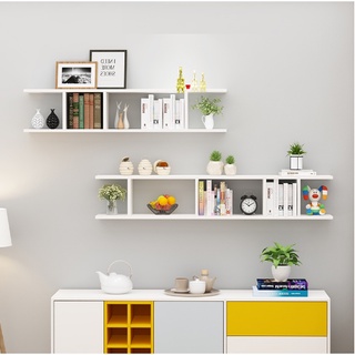 Combo bộ 2 kệ gỗ trang trí treo tường nhiều ngăn