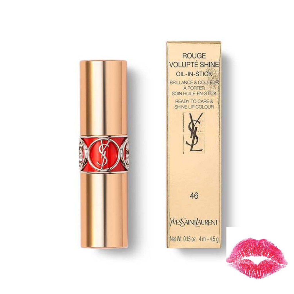 (SALE xước nhẹ) Fullbox Son YSL Rouge Volupte Shine Yves Saint Laurent Chính Hãng Auth