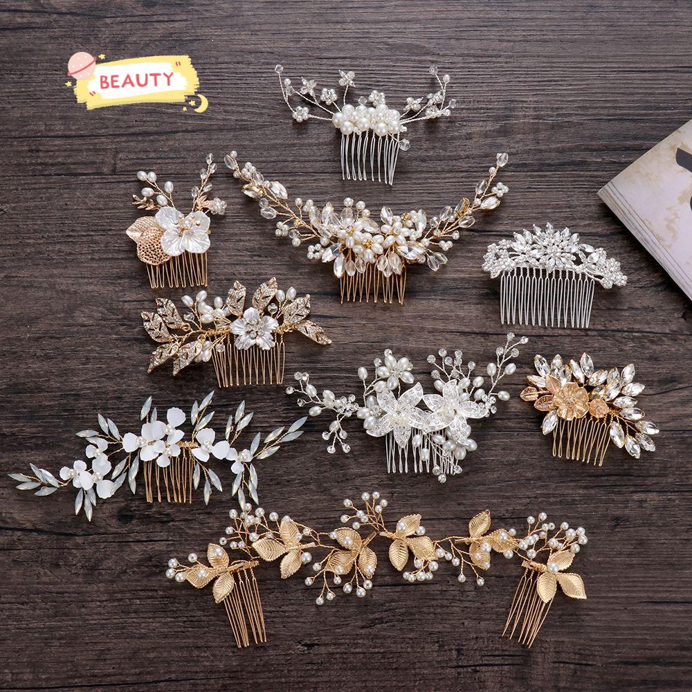 Kẹp Tóc Đính Đá Sang Trọng Cho Cô Dâu|Vương Miện Cài Tóc Cưới