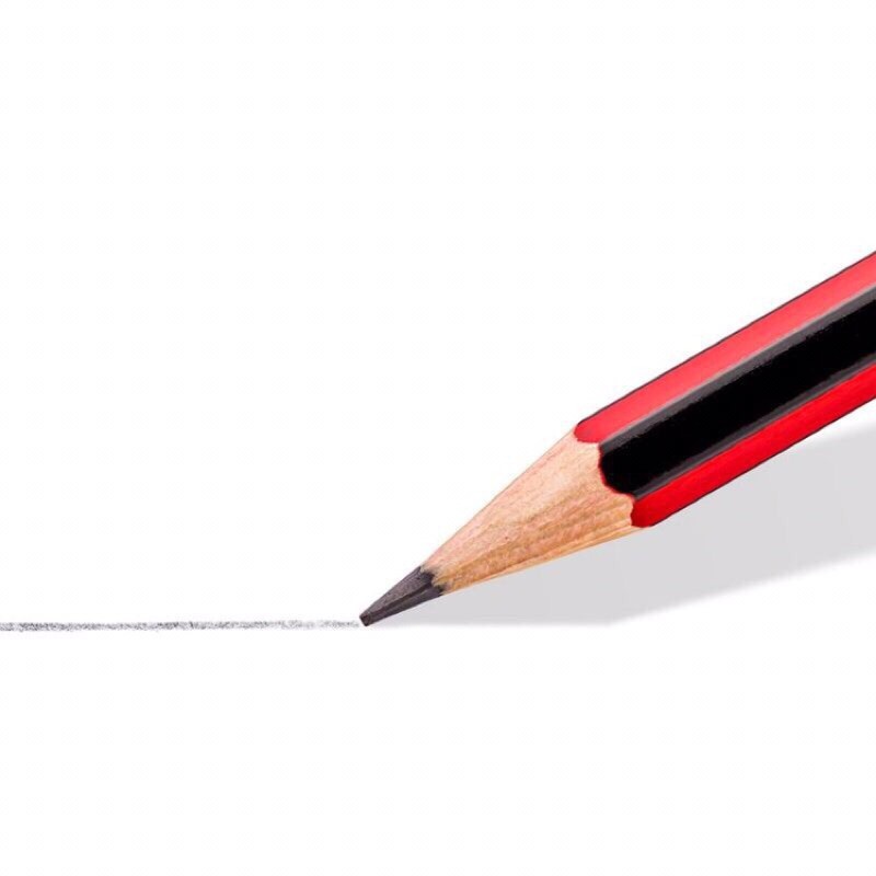 Bút chì học sinh, kỹ thuật văn phòng STAEDTLER (Thân đỏ sọc đen)