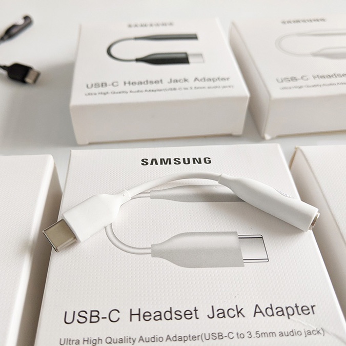 Cáp Chuyển Đổi Samsung Type C Sang Jack 3.5mm Chính Hãng (Usb-C to 3.5mm Audio Jack), Nguyên Seal, Bảo Hành Hãng