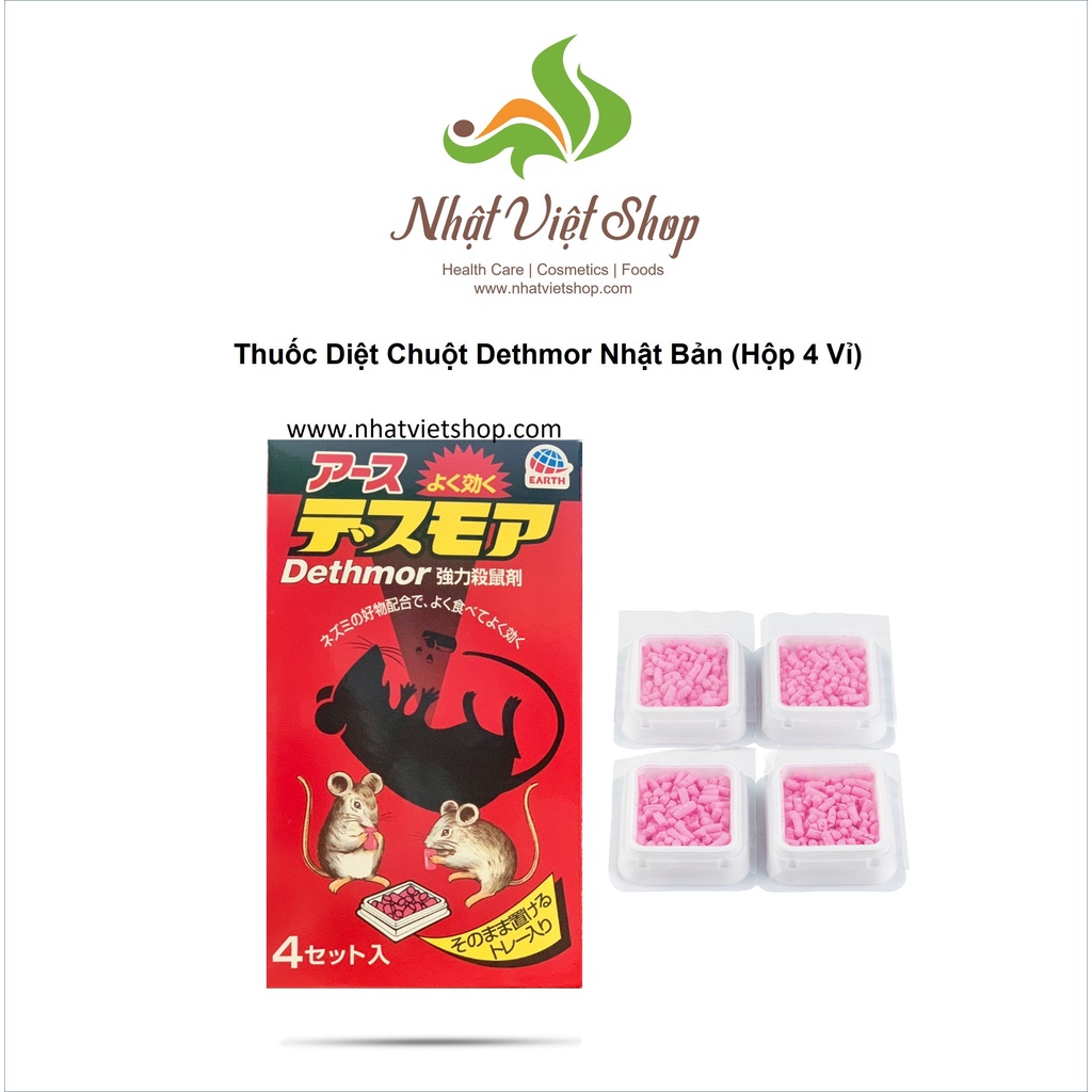 Viên Diệt Chuột Dethmor Nhật Bản (Hộp 4 Vỉ)