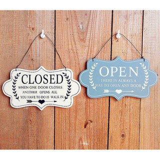 Bảng treo cửa open, close 2