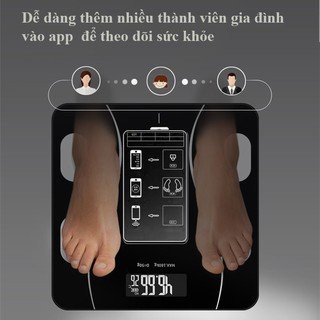 Cân Điện Tử Sức Khỏe Thông Minh - Đo Lượng Mỡ Và Nước Trong Cơ Thể, Tính Chỉ Số BMI Có Độ Chính Xác Cao - Lỗi 1 Đổi 1