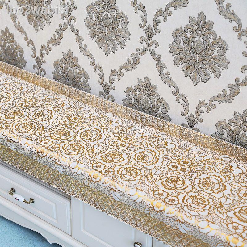 ❀ ■ lbo2wabi5fPVC TV quầy vải bàn cà phê khăn trải nhựa không thấm nước và chống bỏng đầu giường tủ giày