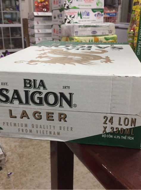 [Mẫu Mới] Bia Sài Gòn lager 24 non x 330ml