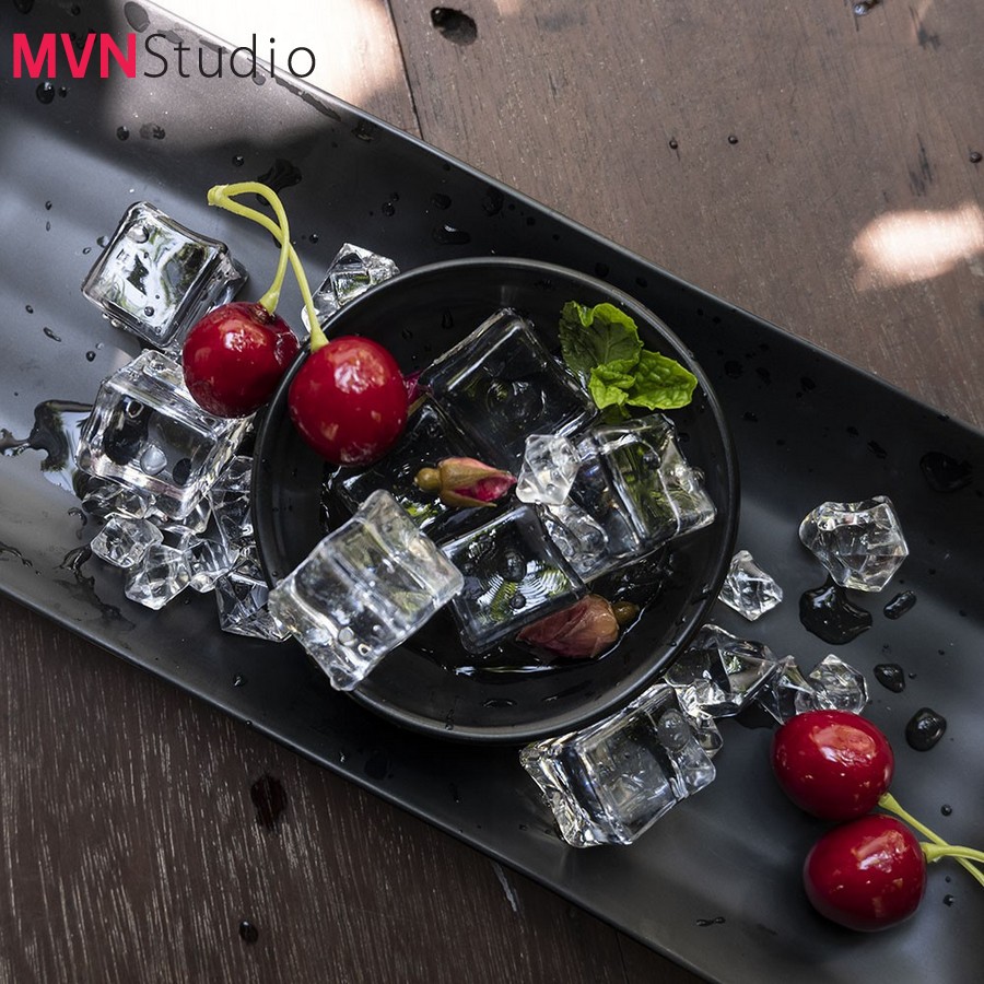 MVN Studio - Set 5 viên nước đá mô phỏng decor phụ kiện trang trí chụp ảnh sản phẩm siêu lung linh