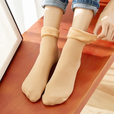 Tất nhung dài phong cách Hàn Quốc đơn giản thanh lịch cho phụ nữ