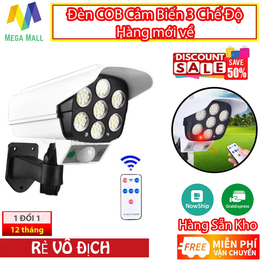 Đèn COB Cảm Biến Di Chuyển Thông Minh - Ngụy Trang Camera Chống Trộm - Sử Dụng Năng Lượng Mặt trời - K1138 💥SIÊU HOT💥