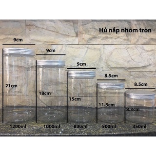 Hủ pet nắp nhôm cao cấp size 350ml
