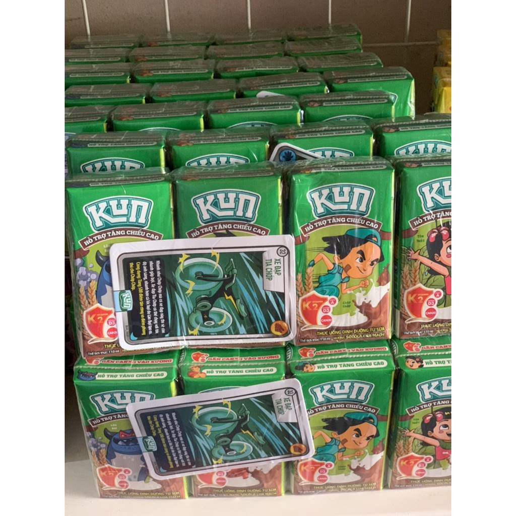 Lốc 4 hộp 110ml sữa Kun socola/kem dâu/nho/cam/trái cây/có đường | BigBuy360 - bigbuy360.vn