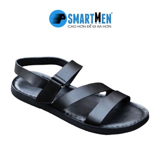 Dép Sandal Da bò SMARTMEN DSM-14 Đen