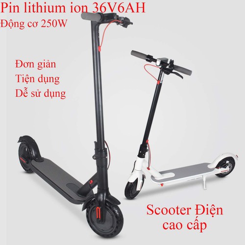 Xe scooter điện cao cấp có thể gấp gọn