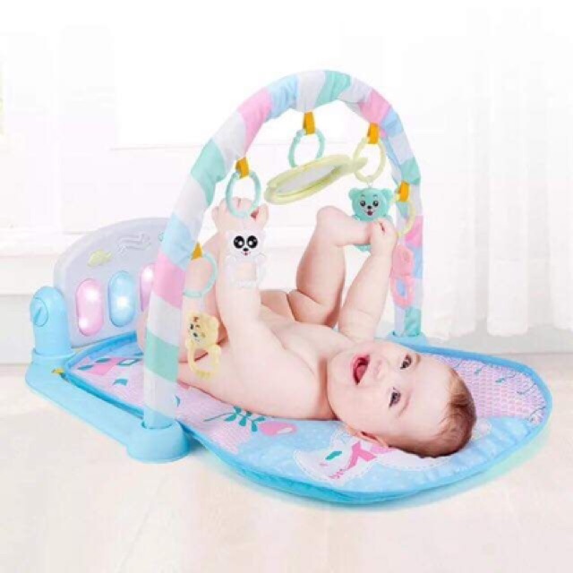 Thảm nằm chơi cho bé 0-24m, thảm nhạc vui chơi phát triển giác quan - Monnie Kids