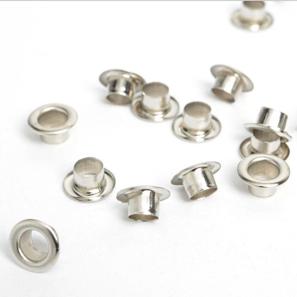 FREESHIP ĐƠN 99K_ 100pcs Metal Eyelet Scrapbooking DIY Embelishment Garment Craft Silver